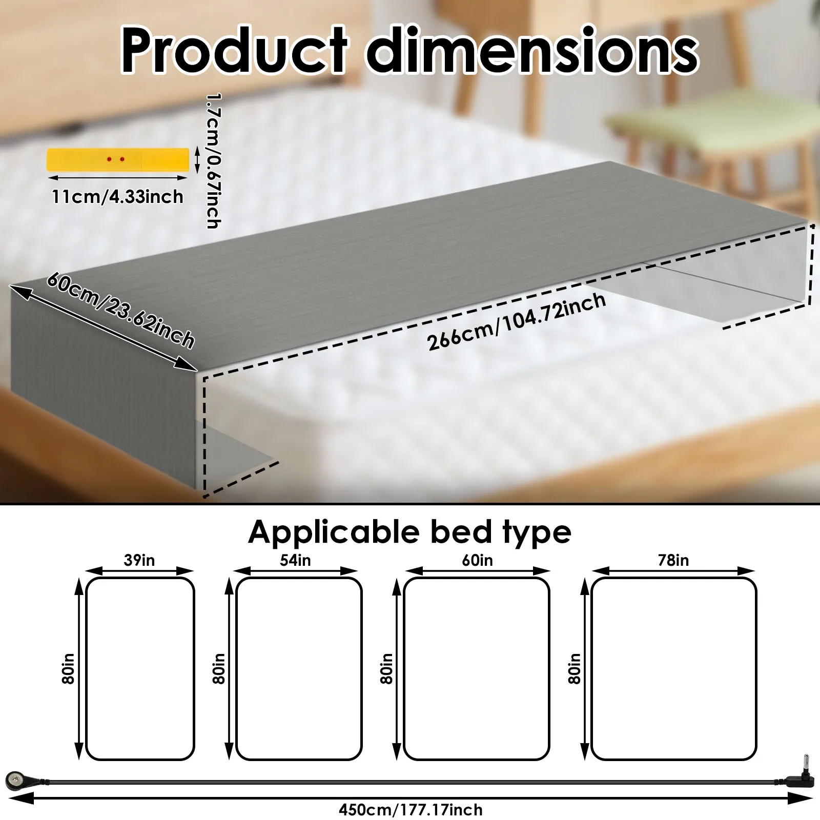 ملاءة سرير التأريض حصيرة التأريض مع 10% ألياف فضية وقطن عضوي 90% لنوم أفضل وتقليل التوتر