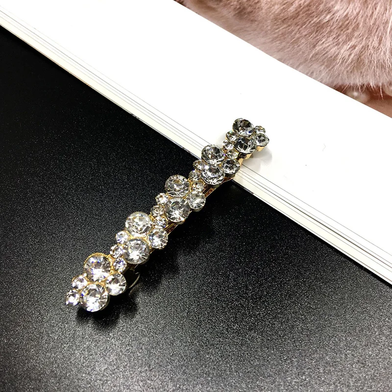 Horquillas de aleación de 5 colores para el pelo para mujer, pasadores de perlas, pinza para el pelo Primavera, accesorios para el cabello para niña