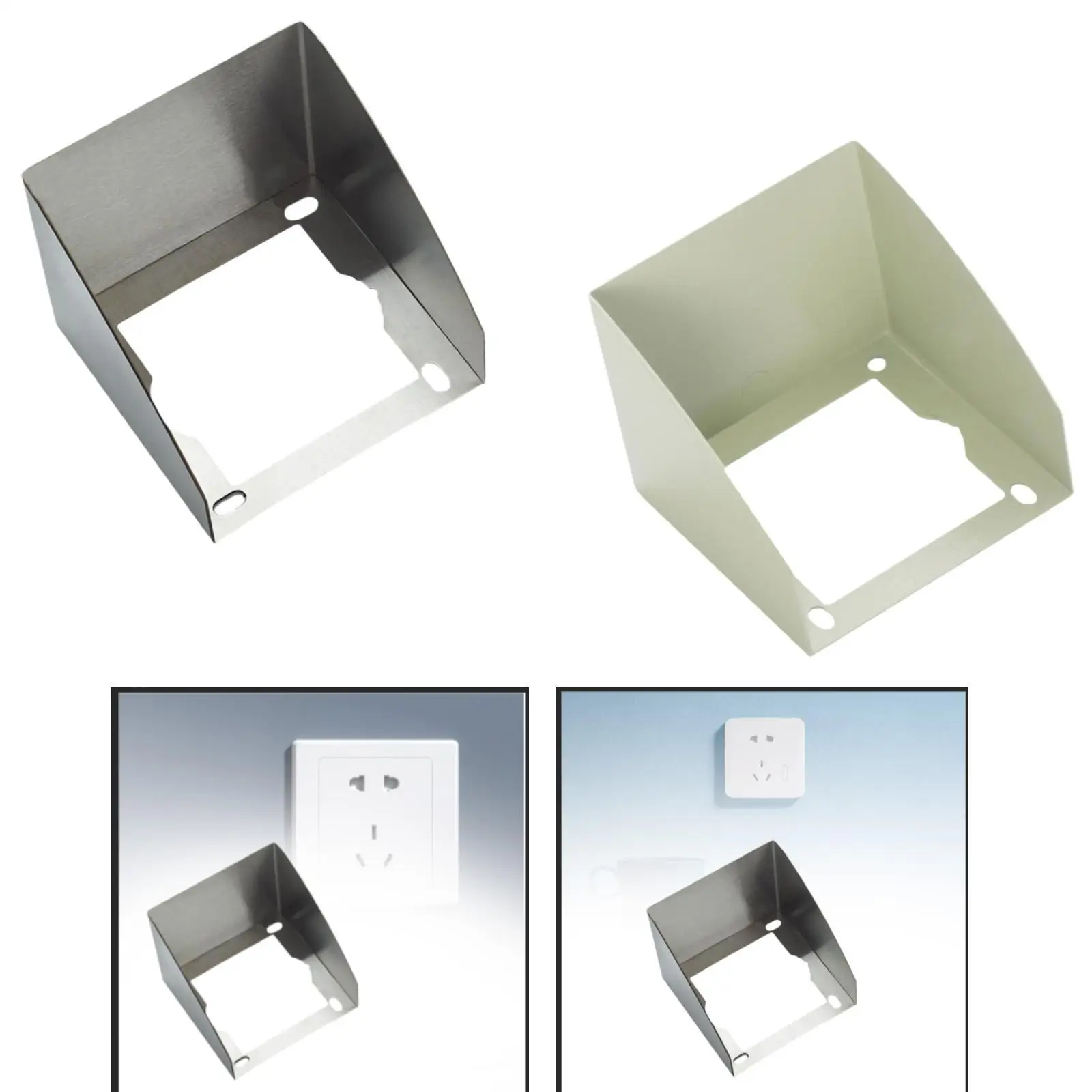 86 Type Waterproof Outlet Case Socket Waterproof Box Multiuse Socket Protection Box for Home Improvement Office Restaurant