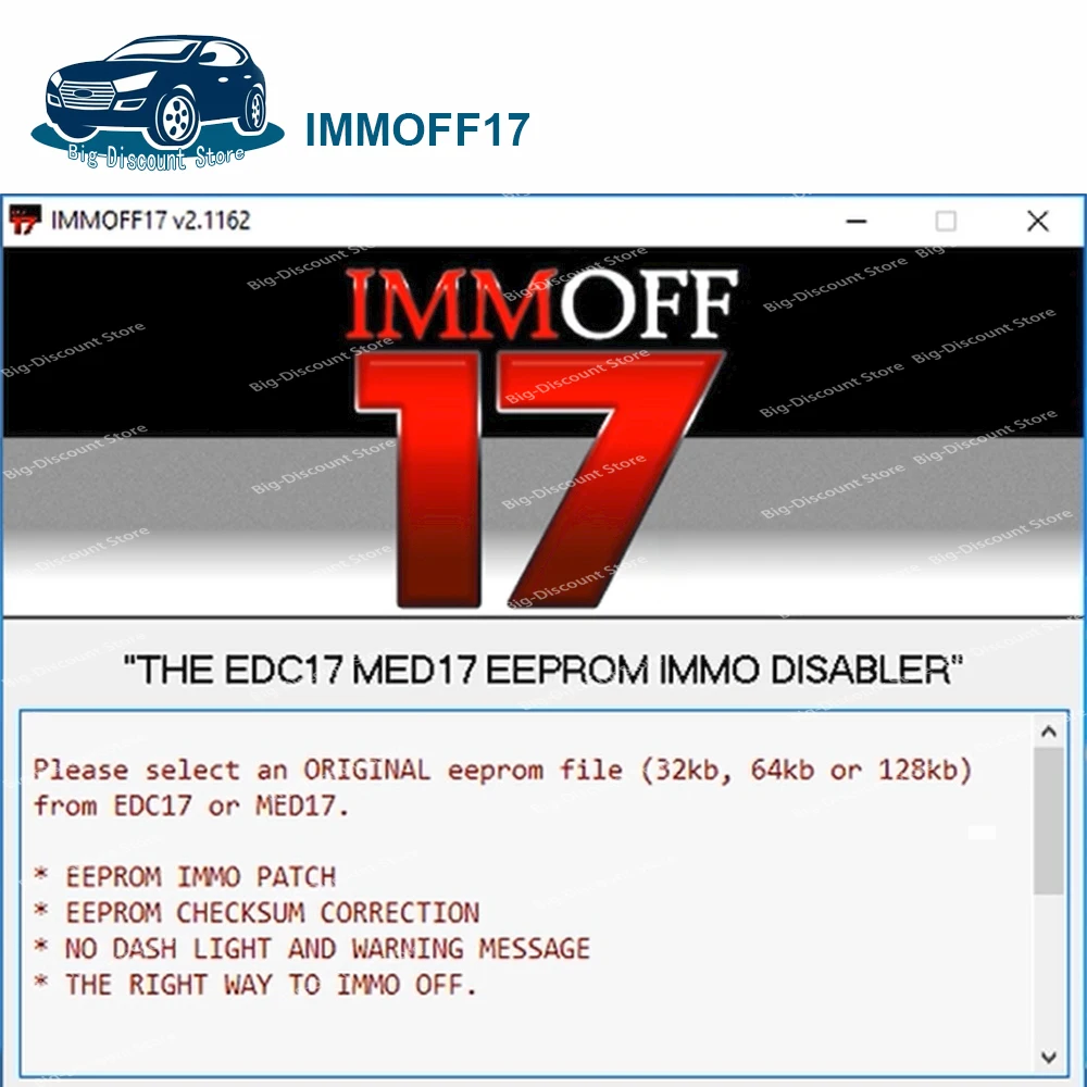 Software iMMOFF17  EDC17 Immo Off Ecu Program NEURO TUNING Imm off17 Disabler With Install Video Guide support English win7