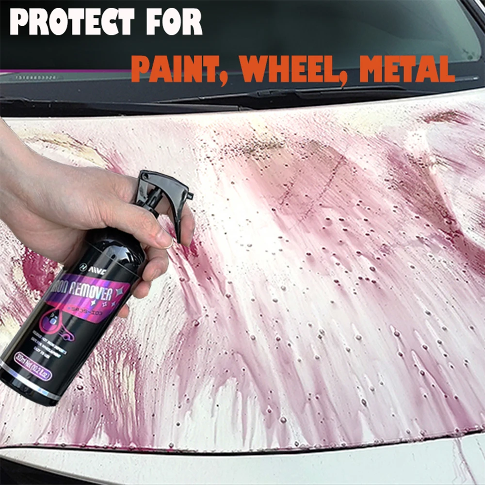 Iron Remover Aivc Deep Clean For Car Paint Rim Auto Wheel Rust Prevention Spray Paint Care Brake Cleaner Household Accessories