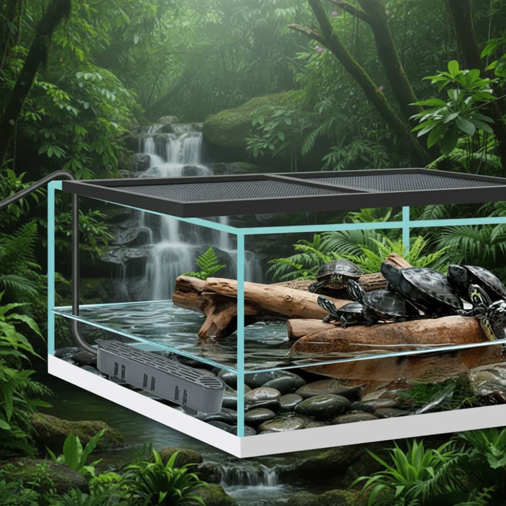 15-34 ° C Asta riscaldante per acquario Controllo della temperatura regolabile Riscaldatore sommergibile per acquario Display LCD Riscaldatore per acquario per tartarughe