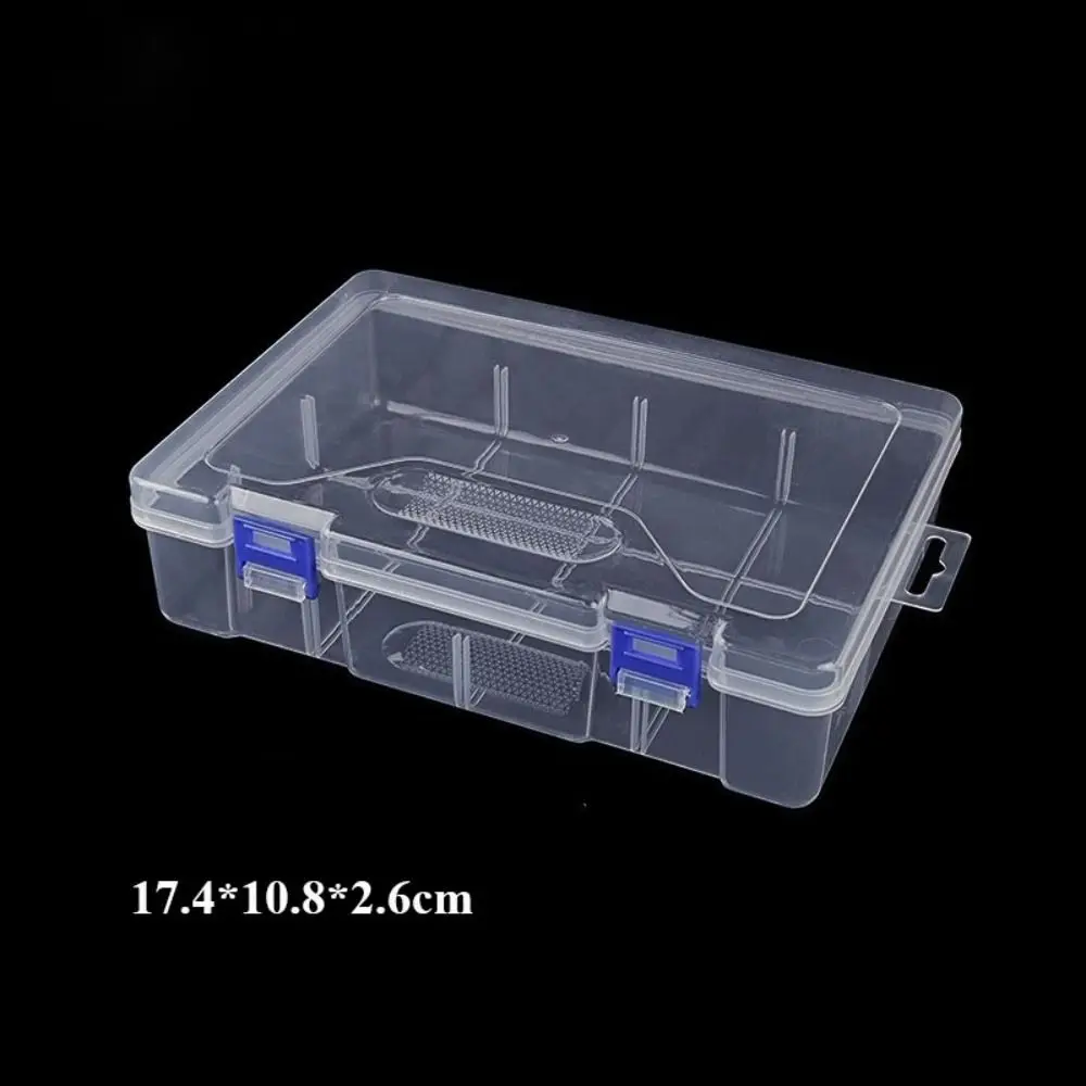 

New Square Transparent Storage Box Transparent 4 Sizes Small Items Case Plastic Fishing Tools Accessories Packing Boxes