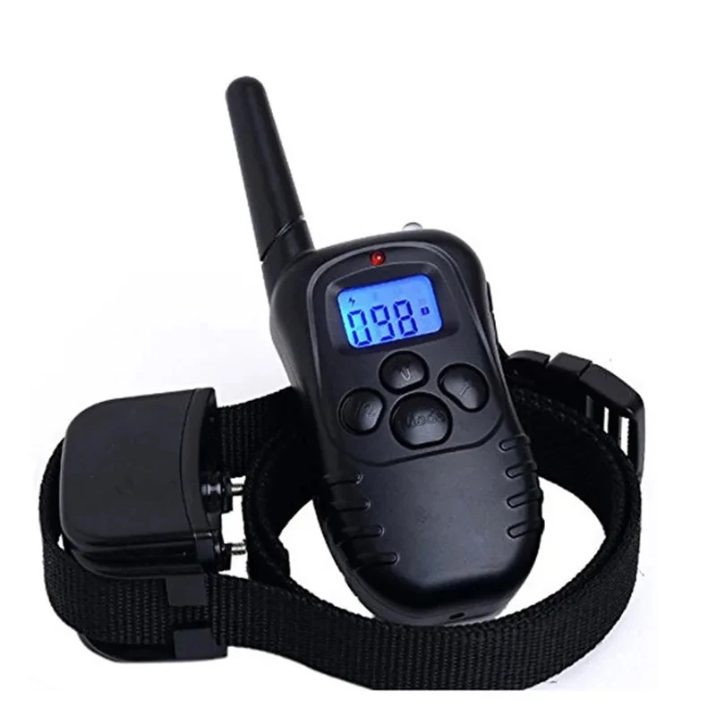 

300m Remote Rechargeable And Waterproof Electronic Dog Training Collar With LCD Display for Pet Dog Stop Barking Collars 998DR