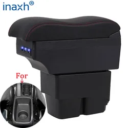 For Ford Fiesta Armrest box special Retrofit parts Car accessories Storage box Interior details Parts Car Armrest Curved surface