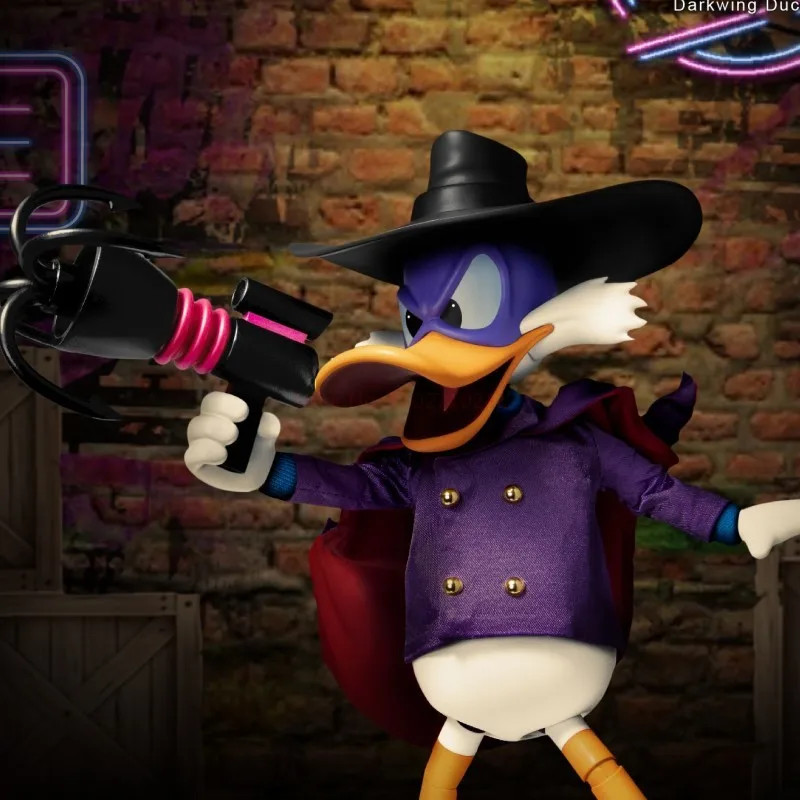 Figura de acción del pato Darkwing, muñeco movible de Disney, el Reino de la bestia, el Pato Donald, Kit de garaje, modelo de colección, regalo de cumpleaños