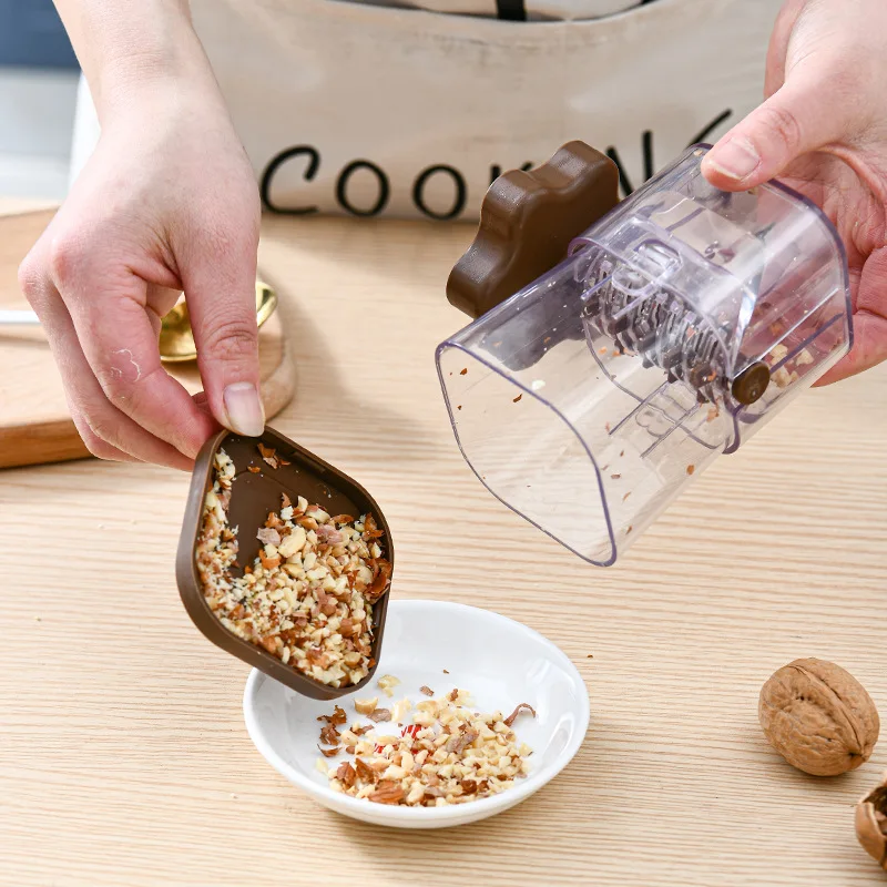 

New Nut Walnut Grinder Portable Multifunctional Nut Grinder Fruit Crusher Hand Masher for Walnuts Almonds Chocolate Kitchen Tool