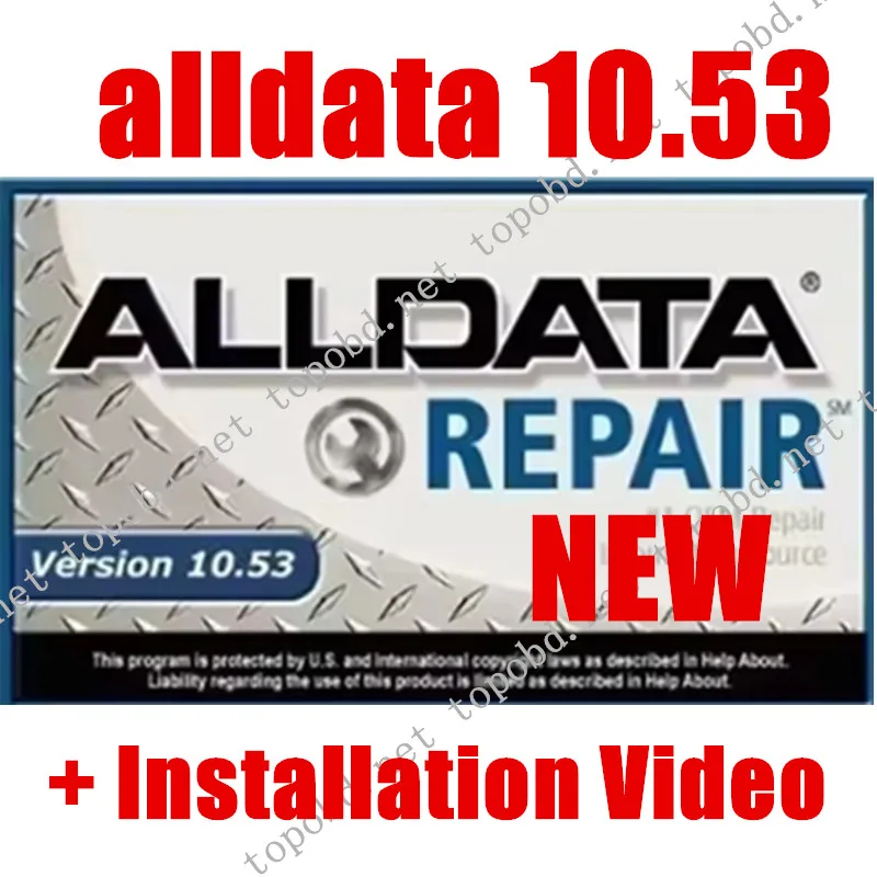 Новейшее автономное программное обеспечение Alldata, программное обеспечение для ремонта авто, программное обеспечение Alldata 10.53, бесплатная установка