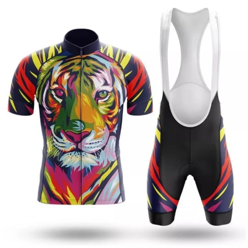 Bike Jurken Pak Retro Wielertrui Set Bib Shorts Schouder Geometrie Shirt Kit Fiets Tops Gear Lichtgewicht Downhill Maillot