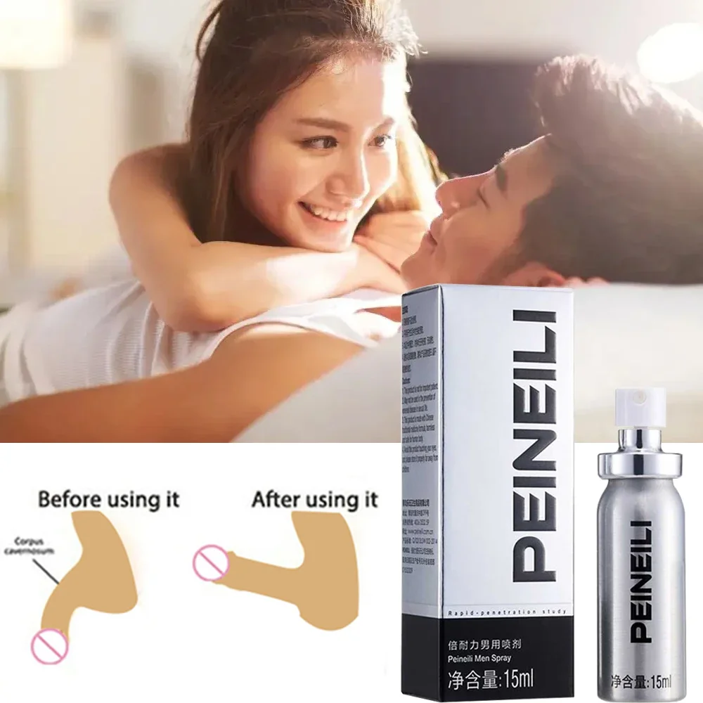 PEINEILI Male Sex Delay Spray,Men Delay Cream 60 Minutes Long,Prevent Premature Ejaculation,Penis Enlargement Erection Spray