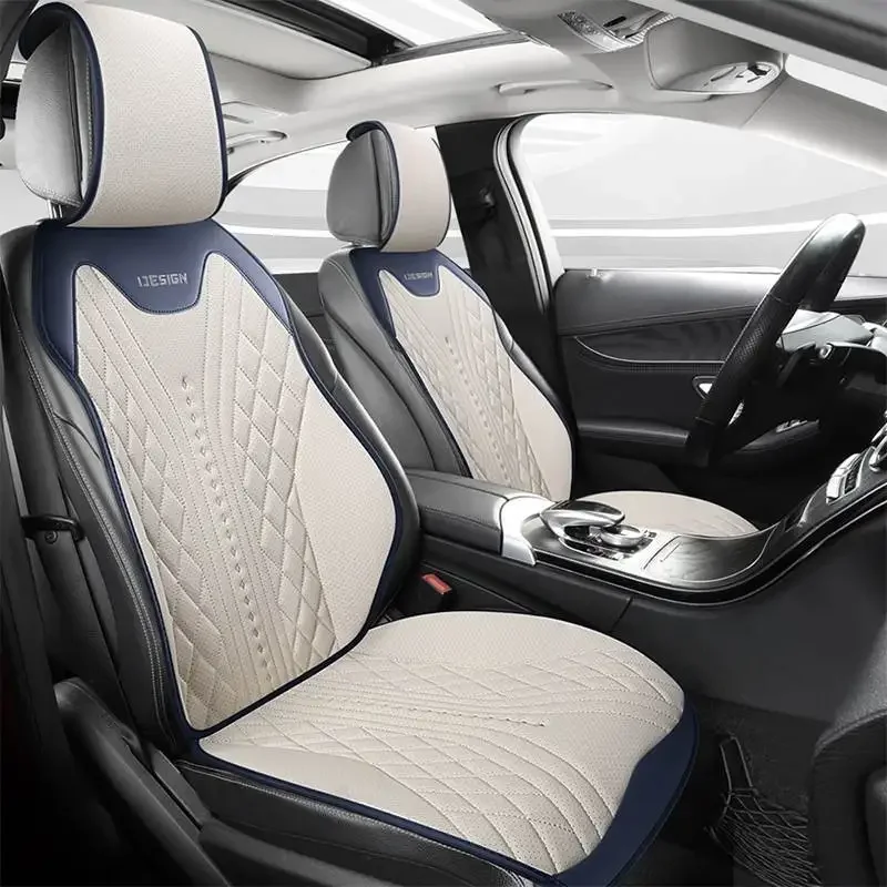 

Nappa Leather Universal Car Seat Covers Breathable Car Cushion Auto Accessories Car Seat Protector Seat Covers for Cars Full Set