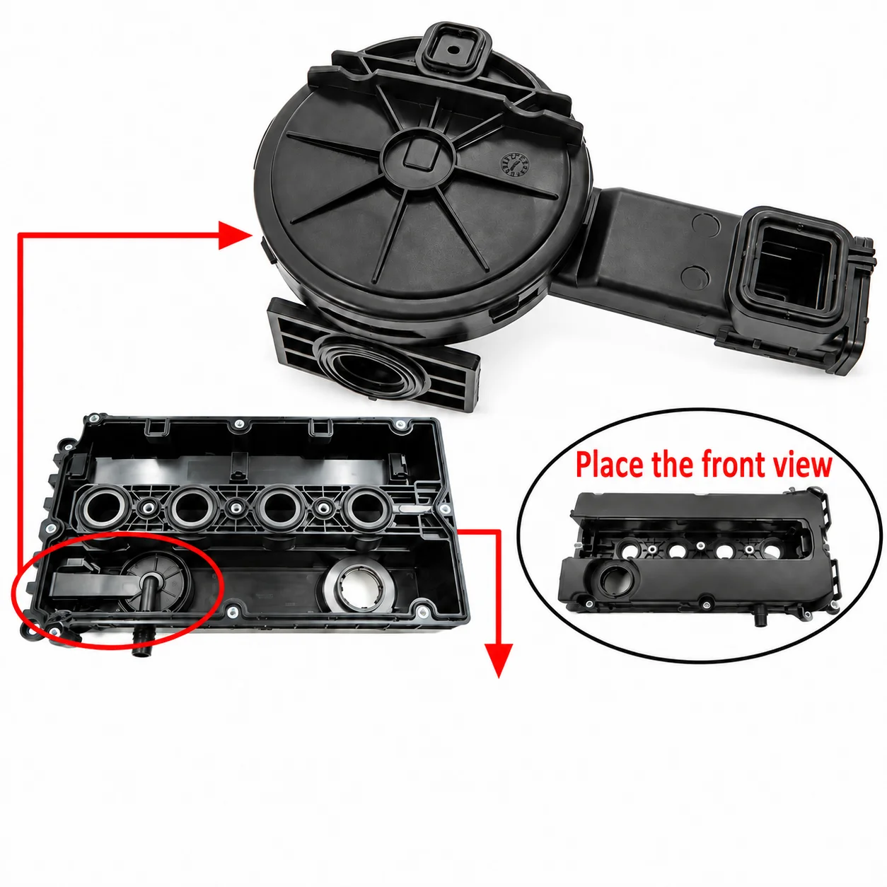 Engine Valve Cover Camshaft Rocker Cover For Chevrolet Sonic Aveo 1.6L Saturn Astra GM 5558118 55558673 Replacement Assembly