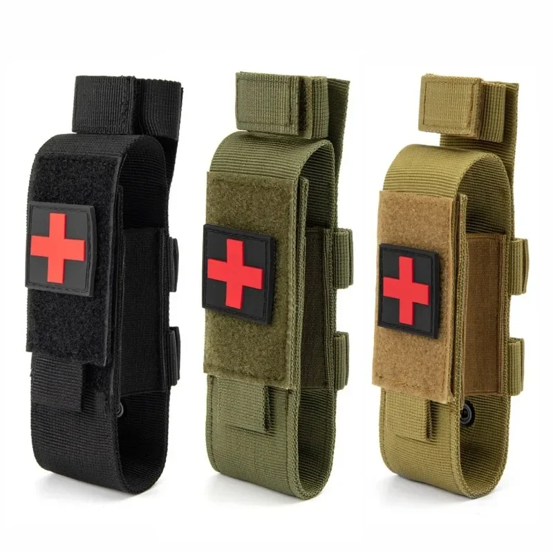 Tactical First Aid Nylon Tourniquet Pouch Single Pistol Mag Bag Case Outdoor Hunting Knife Holster Medical Scissor Packs