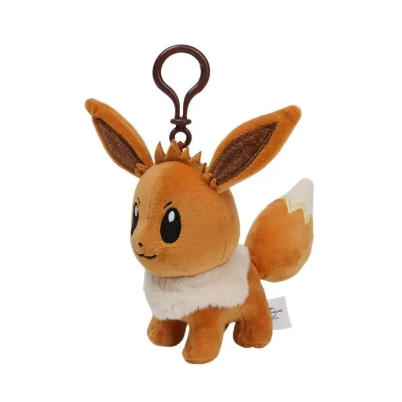 Pokemon Plush Keychains Eevee Umbreon Snorlax  Espeon Sylveon Piplup Pichu Scorbunny Bag Pendant Plush Keychains