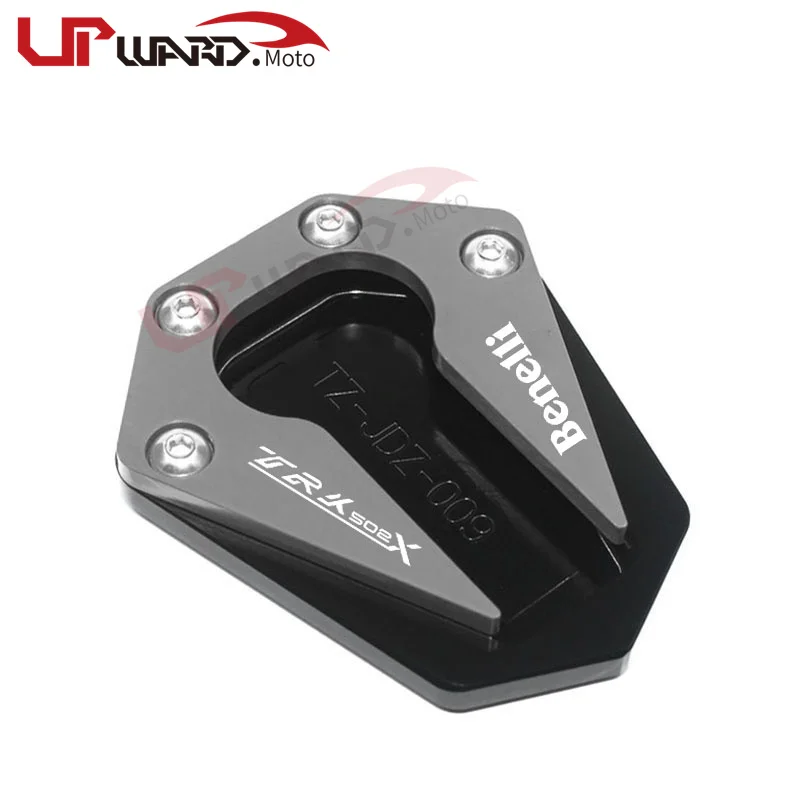 ل Benelli TRK502 TRK502X BN600GS BN600 BJ600 TRK 502X BN 600 دراجة نارية CNC مسنده حامل جانبي تمديد المكبر الوسادة