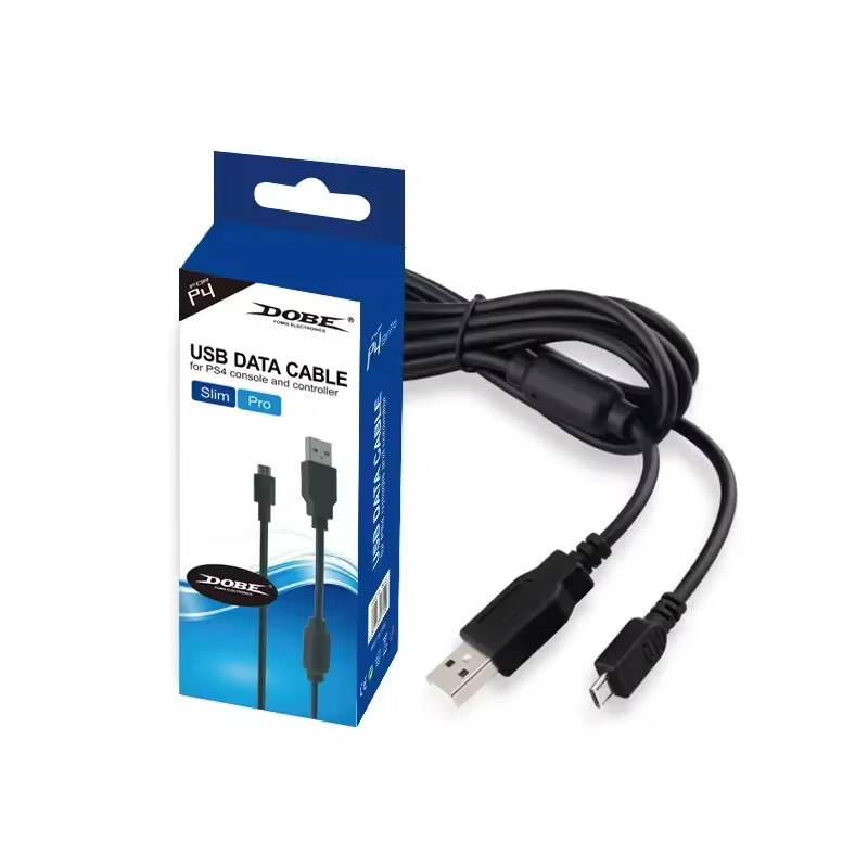TP4-813 1.8M Charging Data Cable For PS4 Charging Cable Controller Games Handles Data Line Game Accessories