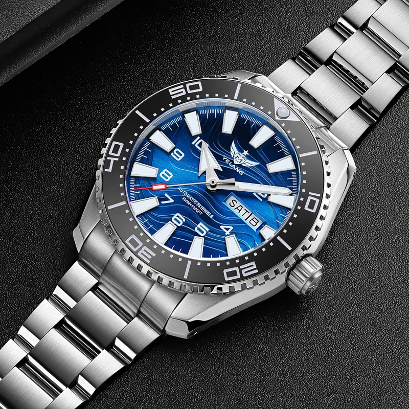นาฬิกาข้อมือผู้ชายยี่ห้อ Yelan - Diver Watch 300M บทวิจารณ์และราคา