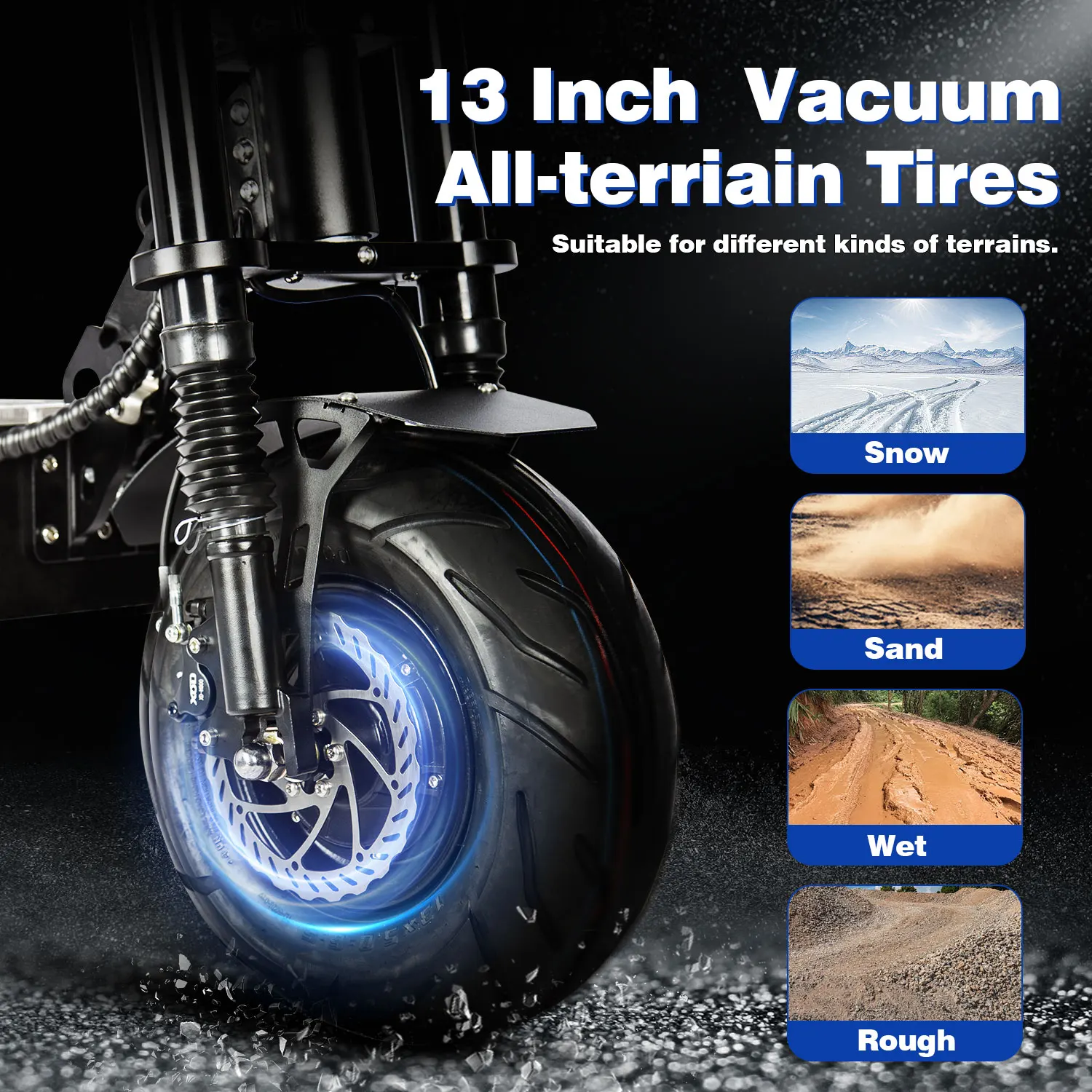 TOURSOR 10000W 13 "Scooter électrique avec siège pour adulte 72V 60V système de freinage à huile double moteur 100 KM/H vitesse maximale 130 KM portée maximale