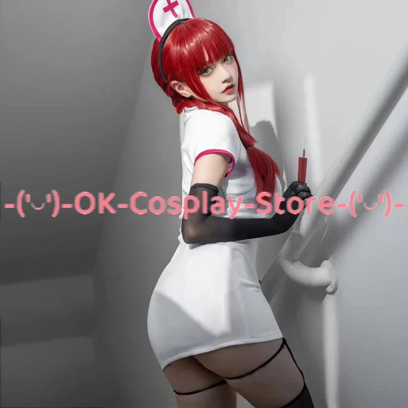 Anime Power Makima Cosplay Costume Women Sexy Dress Nurse Suit Halloween Carnival Uniforms Custom Made