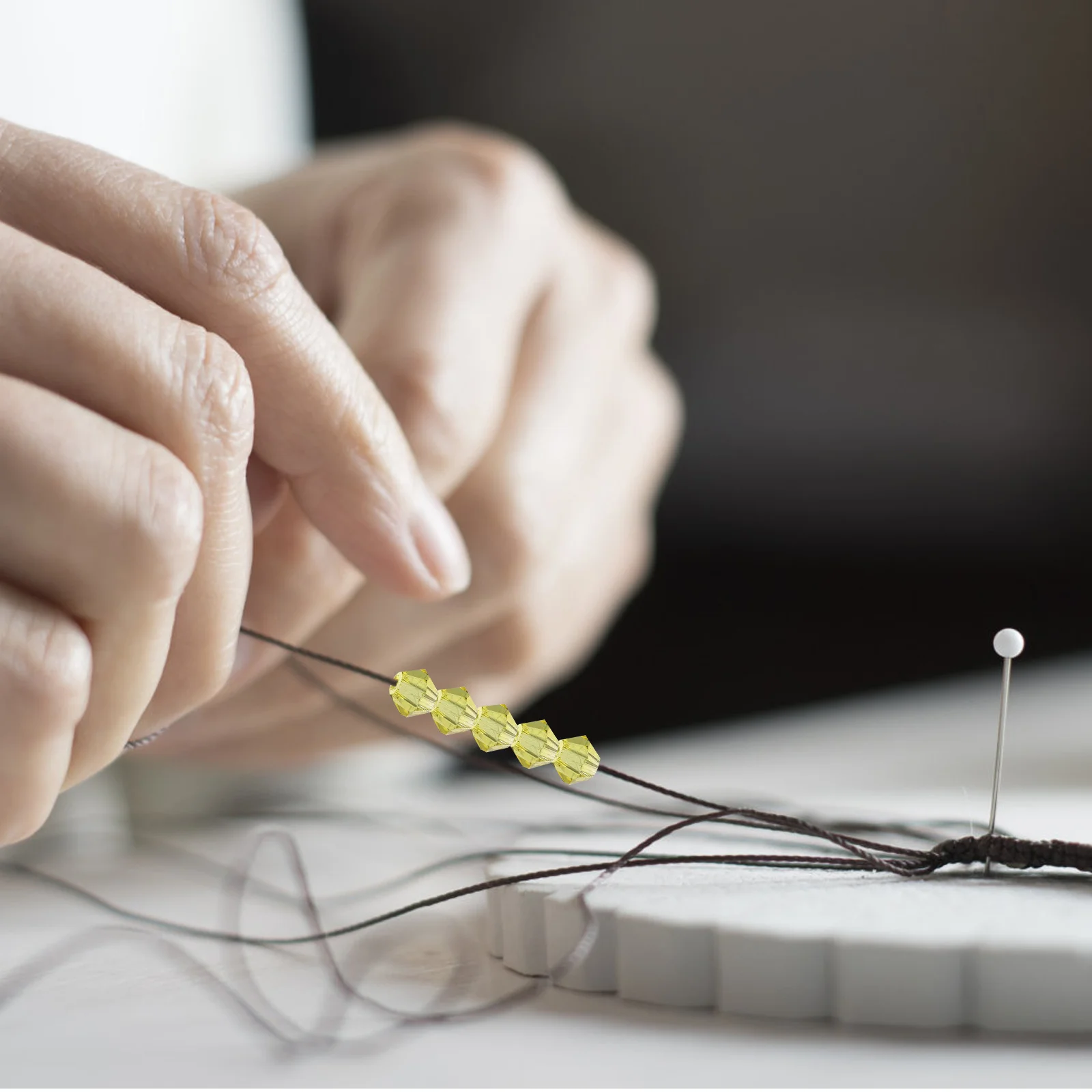 

Rhomb Glass Beads Section Smooth Large Hole Spacer Beads for DIY Jewelry Making Charms Bracelets Necklaces Crafts