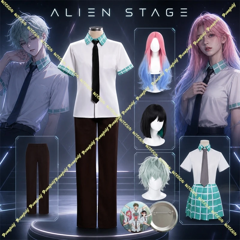 Костюм для косплея по игре Alien Stage Anakt Arts: школьная форма Ивана, Луки, Мизи, Суа для Комик-Кона, Хэллоуина и ролевых игр.