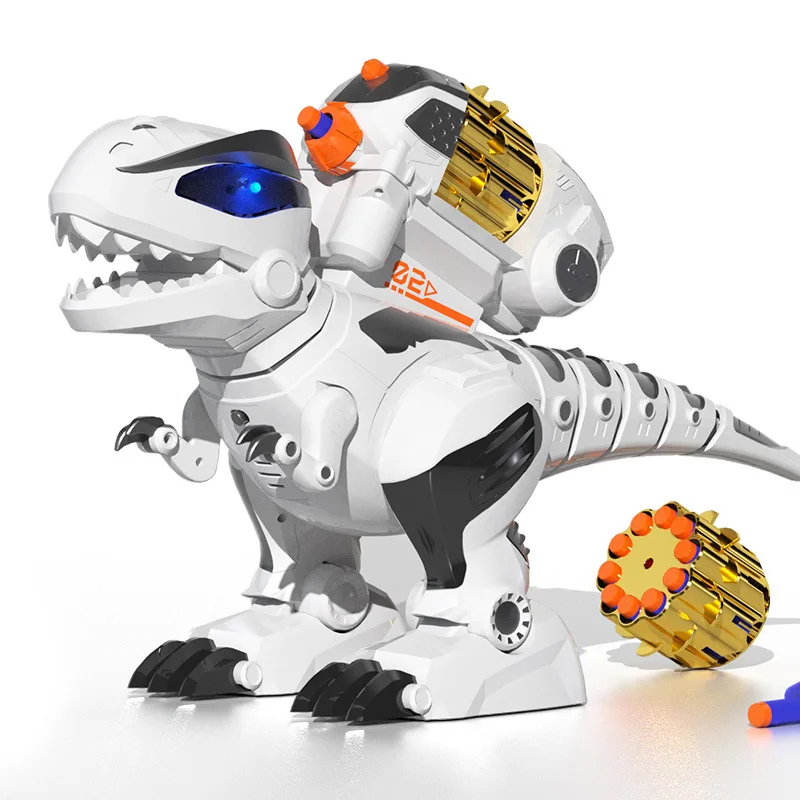 Remote Control Dinosaur Toys For Kids, 2.4GHz Robot Walking Dinosaur Toys,  Transmit Soft Bullet Children's Dinosaur  Model Toy