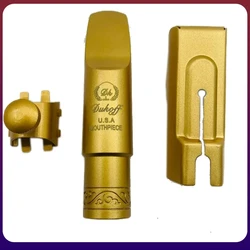 Profissional saxofone metal bocal, sax boca pedaços, chapeamento de ouro, tenor, soprano, Alto, acessórios, tamanho 5, 6, 7