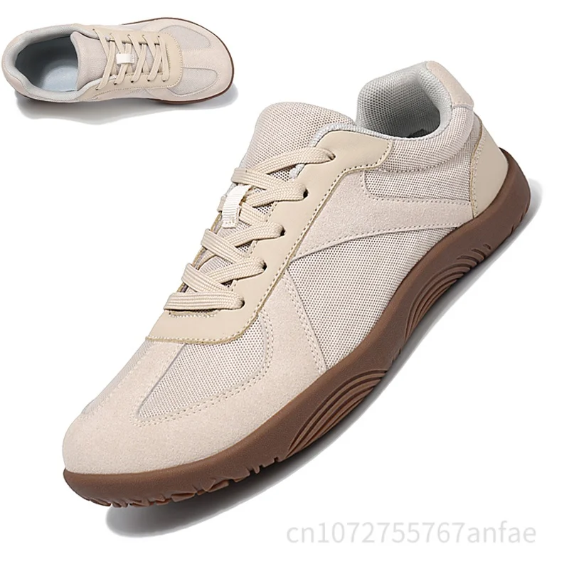 Unisex Barefoot Sneakers Wide Toe Minimalist Zero Drop Non Slip Shoes Lace Up Mesh Casual Sneaker Men's Outdoor Fitness Shoes