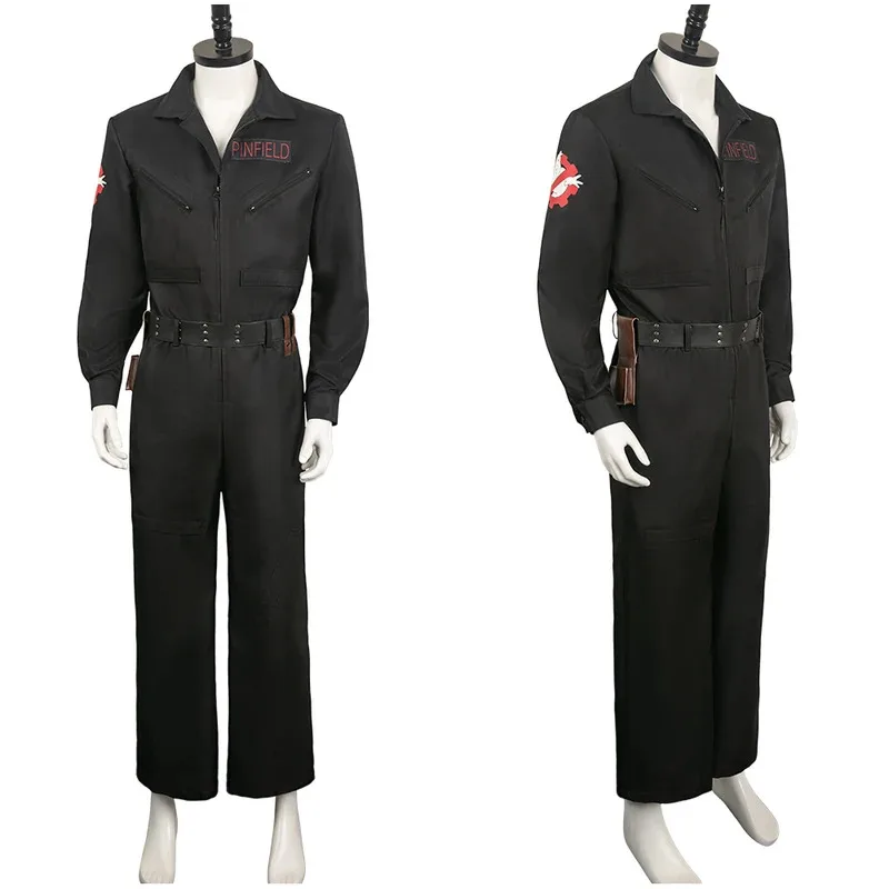 

qq023Lucky Movie Ghost Cosplay Busters Frozen Empire Costume Halloween Carnival Disguise Roleplay Suit For Female Male A