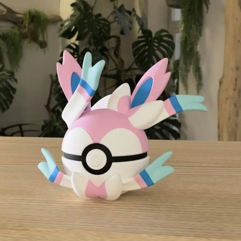 Kit de Garage périphérique Pokemon Poke Ball Eevee, modèle de figurine, pendentif de sac à dos, décoration de bureau, ornements, jouet tendance, porte-clés, cadeau