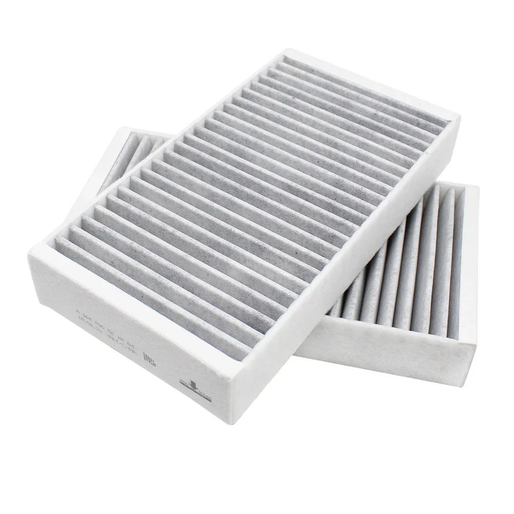 KUMMYY 2PCS Car Cabin Air Filter 1648300218 for Mercedes Benz GL ML R-Class GL320 GL350 GL450 GL550 R350/550 A1648300218