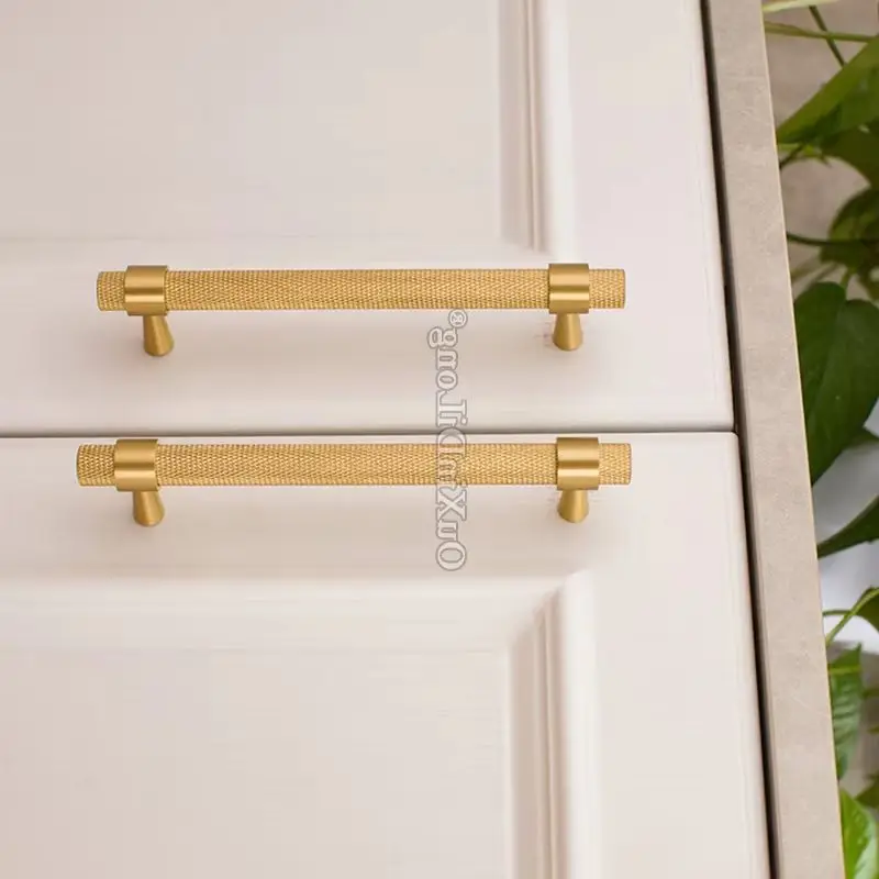 

4 шт., твердая латунь, Т-образная планка, мебельные ручки, ручки для ящиков, шкаф, шкаф, комод, ТВ, винный шкаф, ручки