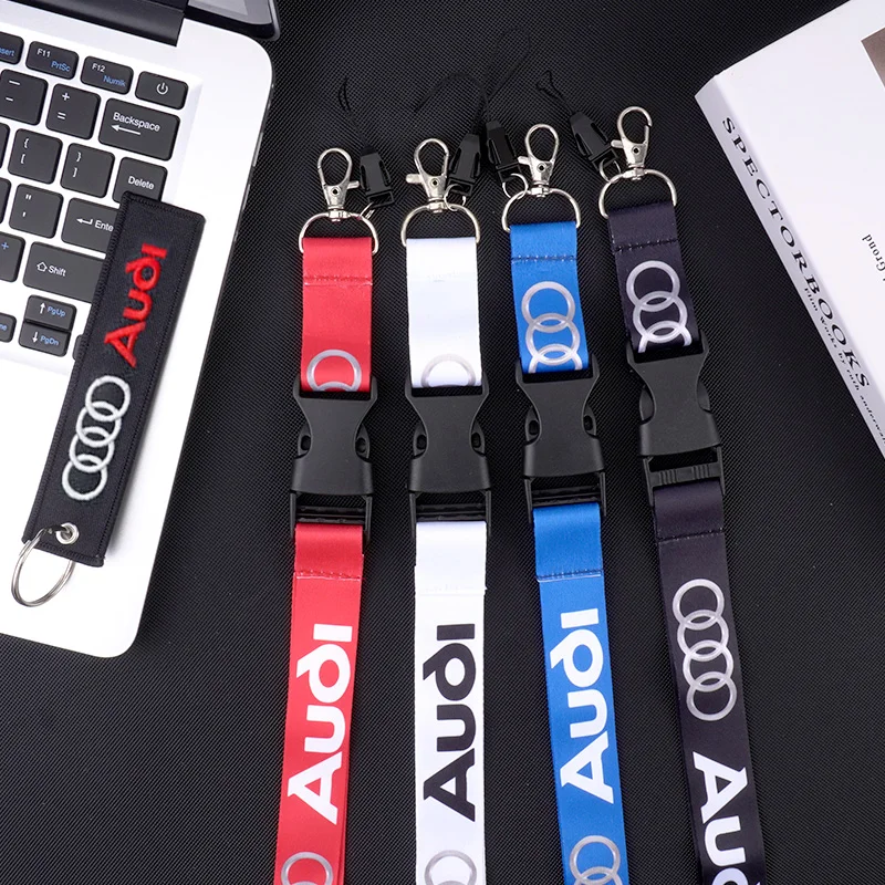 

Multi-purpose Neck Lanyard Strap Portable Hanging Cord for Key For Audi A3 A4 B5 B6 A3 8P 8V 8L A5 A6 C6 C5 A1 A7 A8 Q2 Q3 TT RS