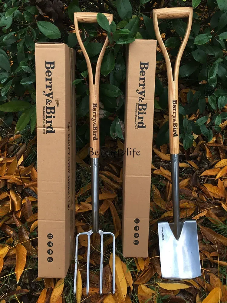 Gardening Shovel Large Fork Loose Soil Digging Compost Tool