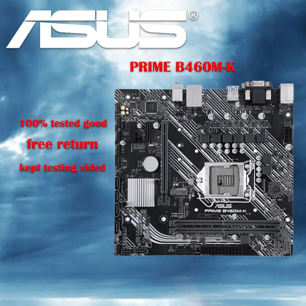 New ASUS TUF GAMING B460M-K  mATX Intel B460 DDR4  LGA 1200 CPU Motherboard