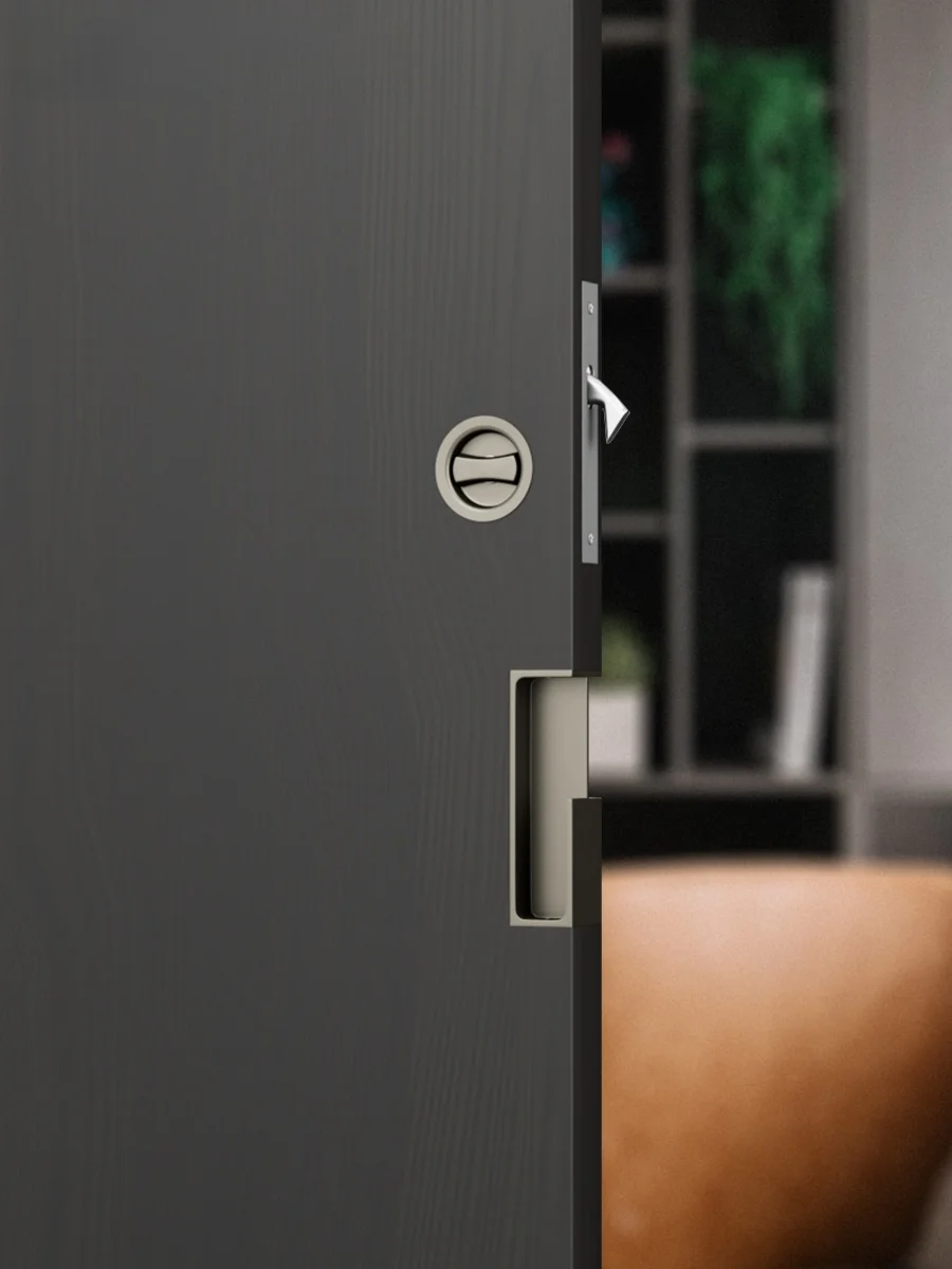 

Замок ручки раздвижной двери, фурнитура для карманных дверей с тягой, дверной замок с крючком для кухни, гостиной, спальни, ванной комнаты