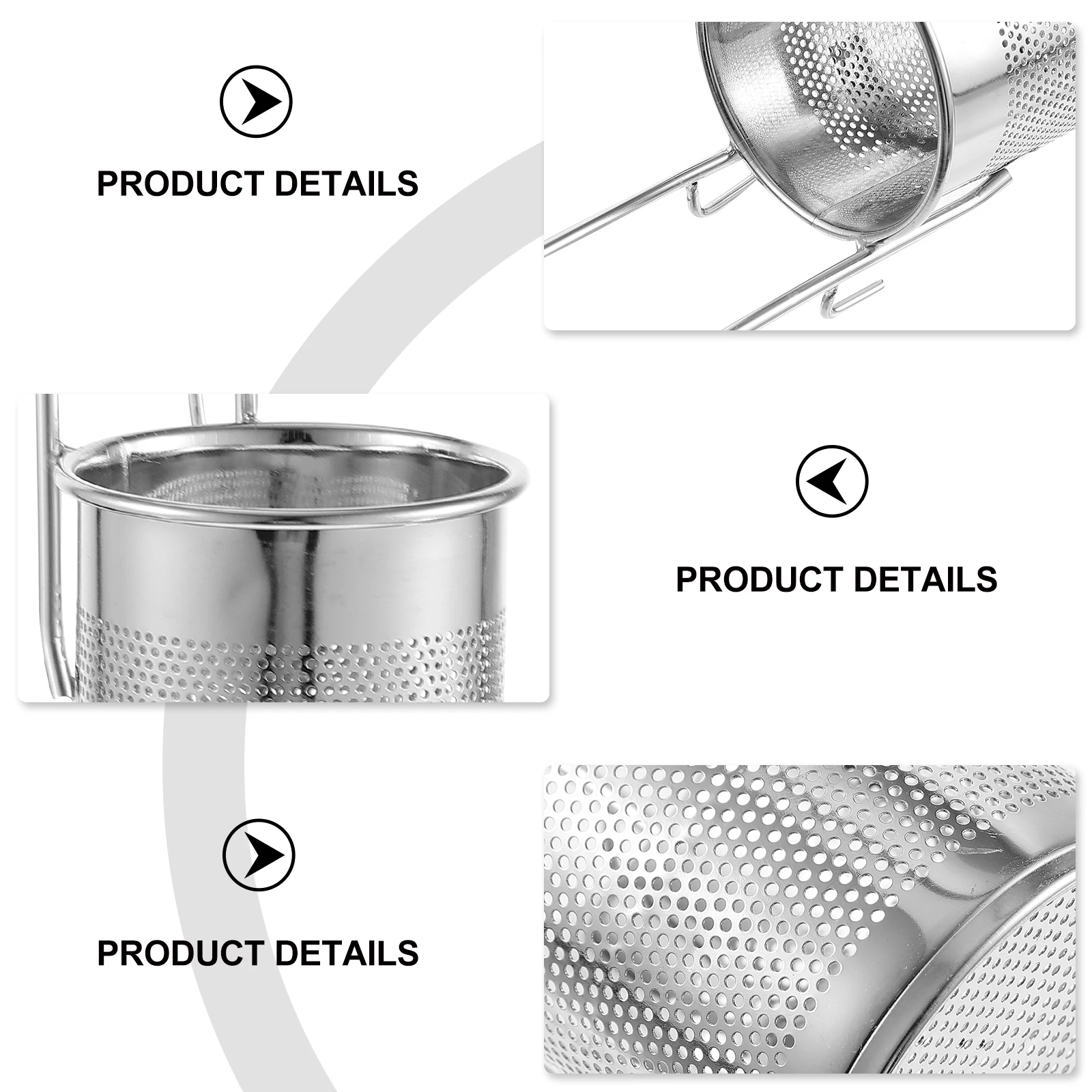 

1pc Stainless Steel Hanging Basket 9CM Straight Handle Easy Clean Use Hot Pot Strainer Filter Basket For Hot Pot Net