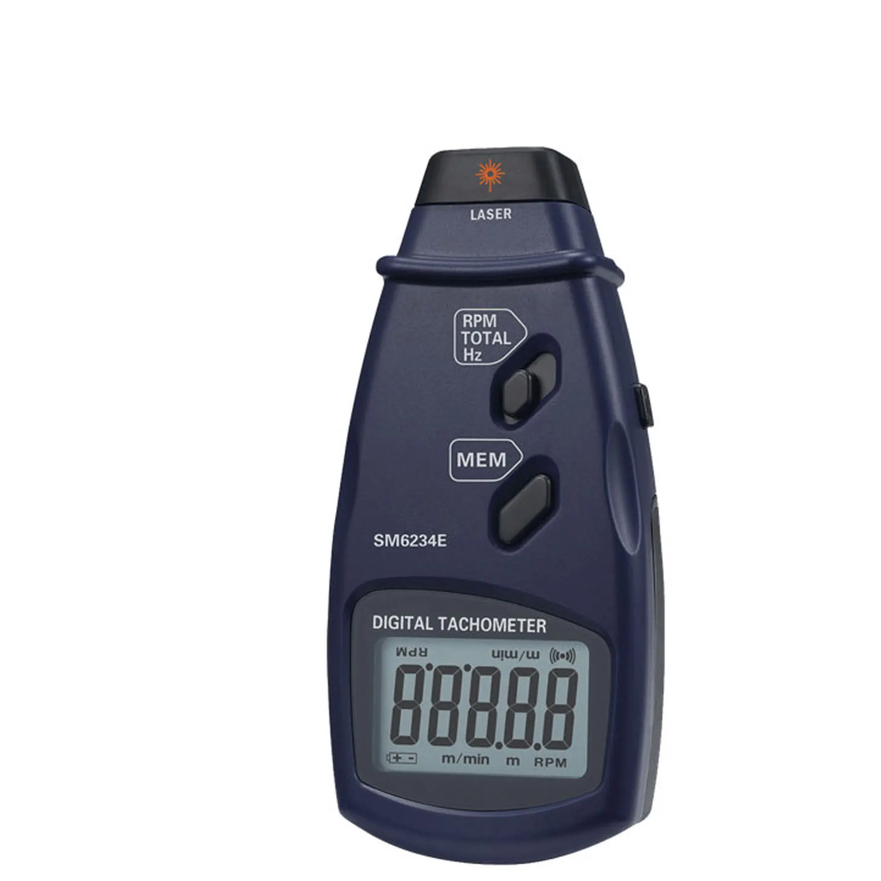 

PHOTO TACHOMETER SM6234E 2.5~99999 RPM non-contact measurement of rotation speed digital gauge