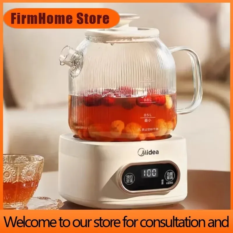FirmHome StoreHome Multifunctional Health Pot Full Glass Constant Temperature Office Small Kettle Flower Teapot