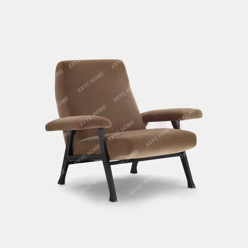 HNew Chinese Solid Wood Leisure Chair Nordic Sofa Chair Art Single Sales Department Office Negotiation ChairEsmt