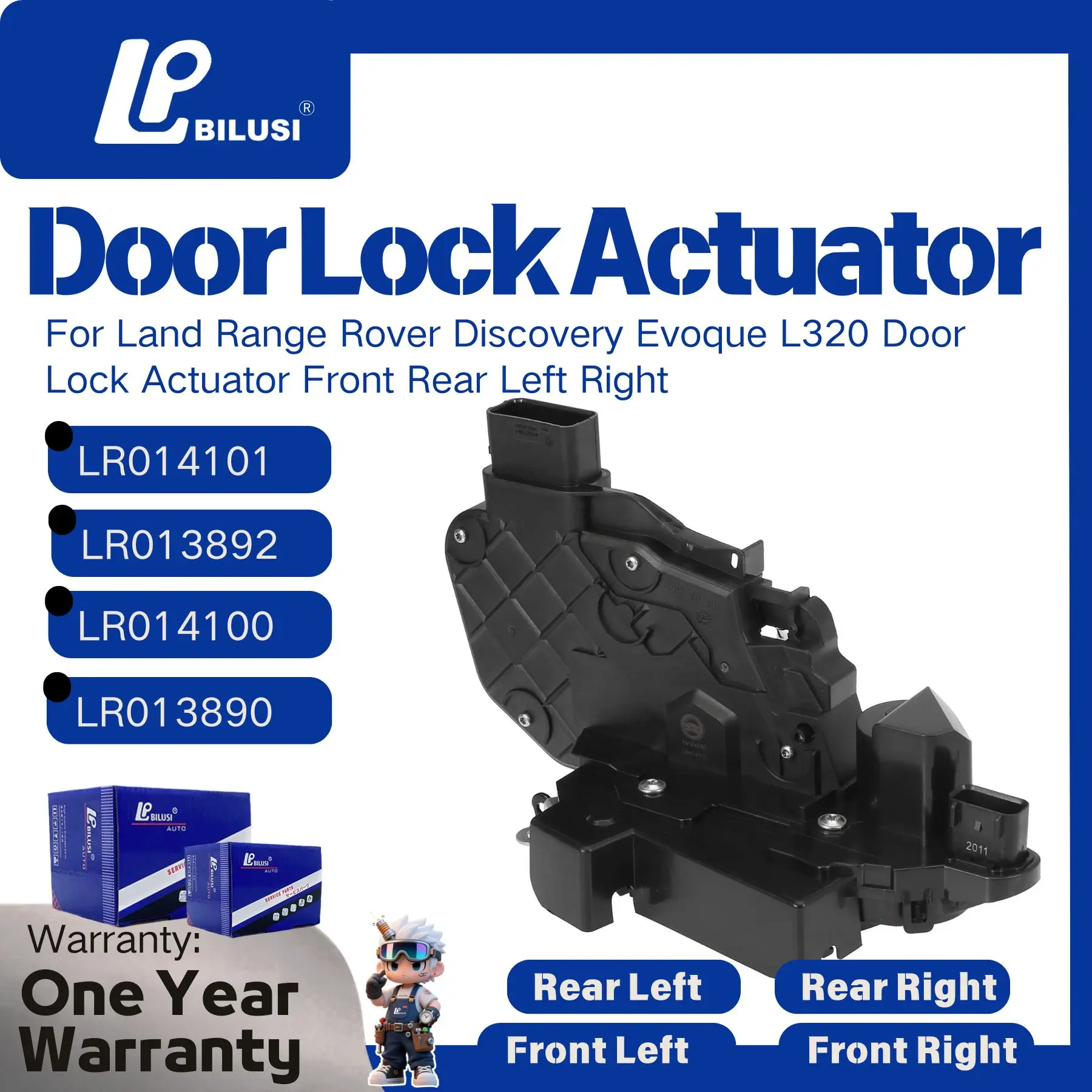 

BILUSI For Land Range Rover Discovery Evoque L320 Door Lock Actuator Front Rear Left Right LR014100 LR014101 LR013890 LR013892