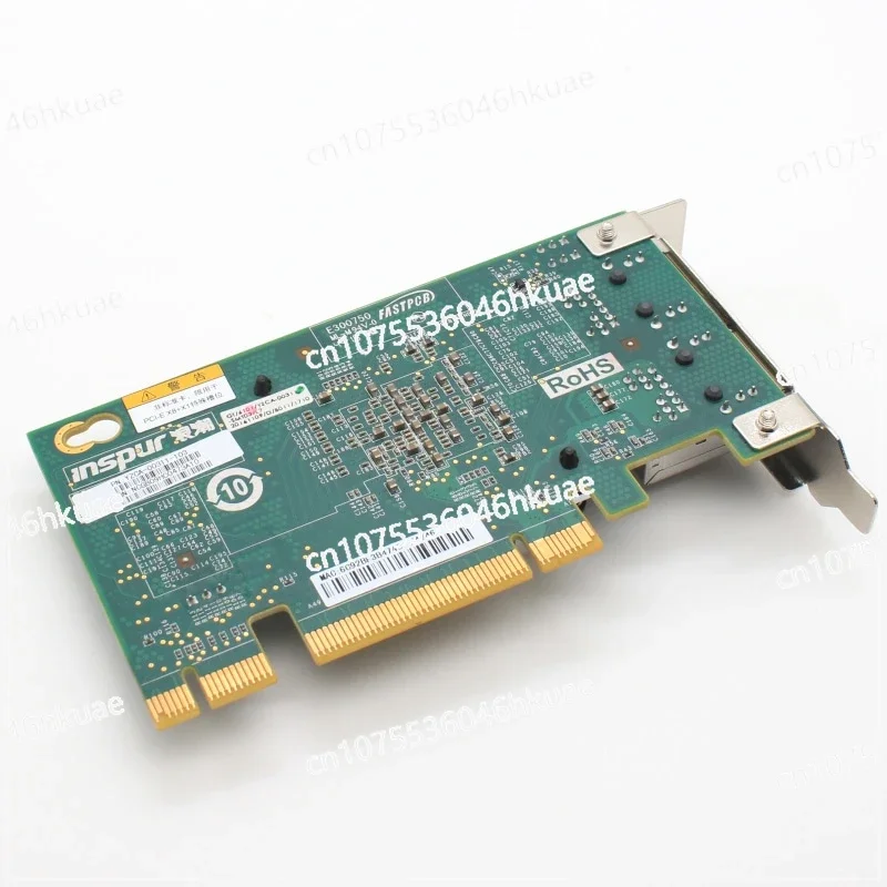 لـ INTEL X540-T2 I350-T4 PCI-E بطاقة إيثرنت مزدوجة المنفذ 10 جيجابت RJ45 Inspur 82576-T2 2023