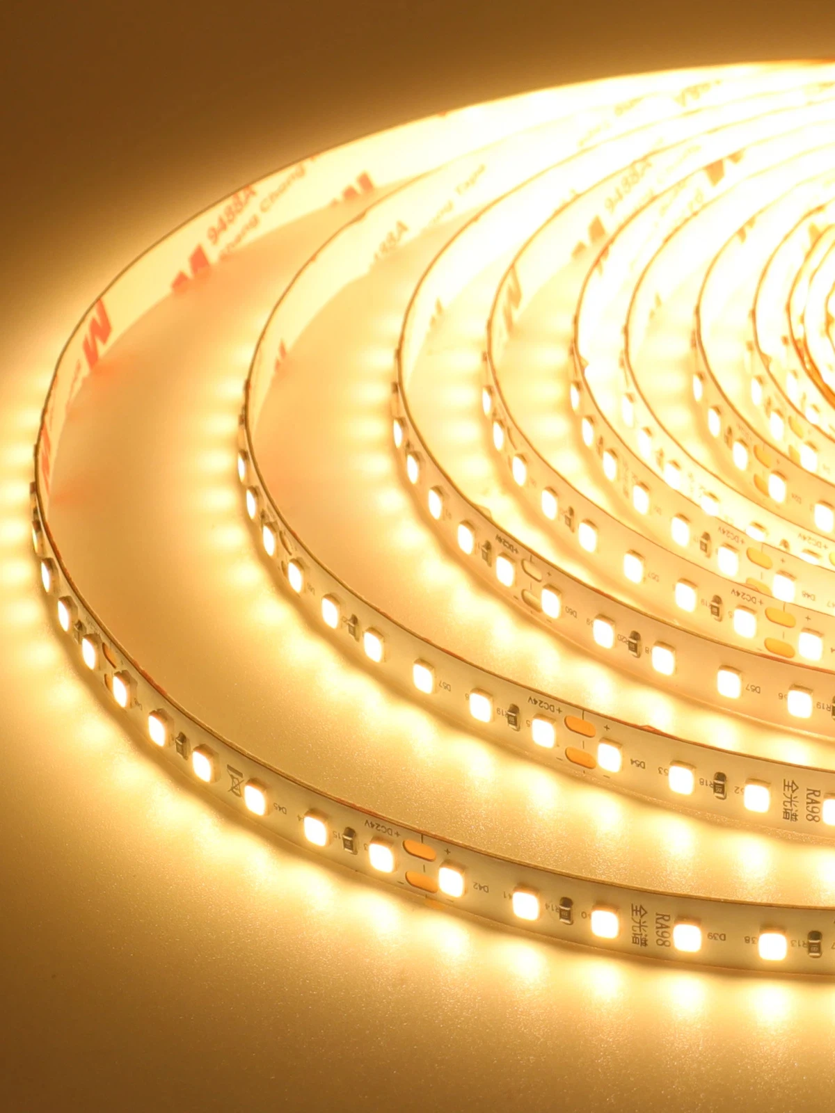 10M 5M RA98 LED-Streifen 12V 24V 2835 Hochleuchtend 120LEDs/M 2700K 3000K 3500K 4000K 5000K 6000K Flexibel für Raum-, Auto- und TV-Dekoration