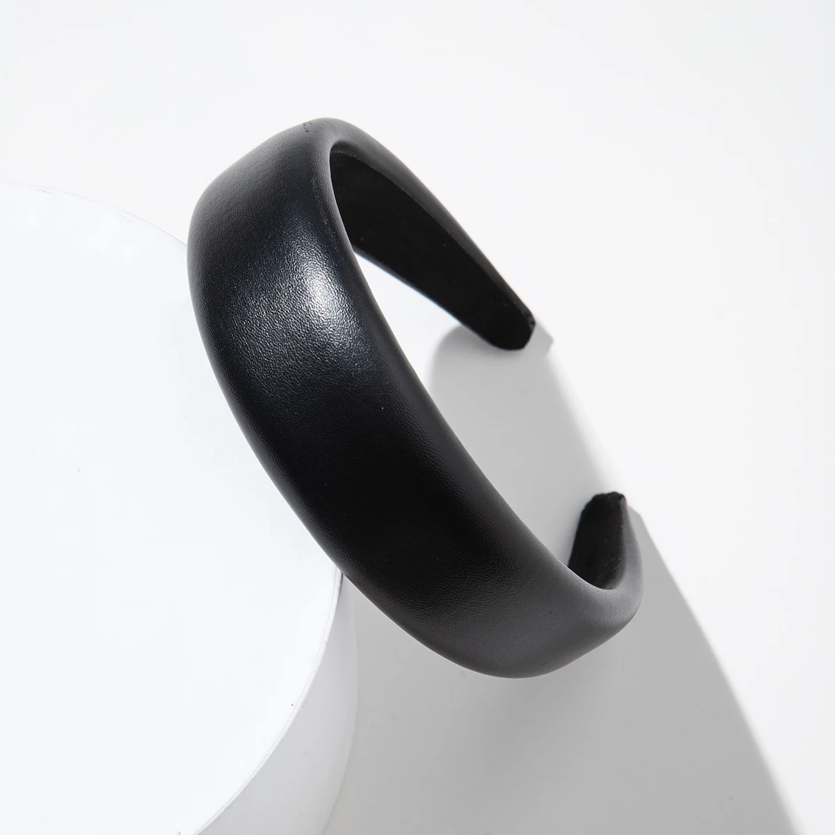 2/2,5/3/4CM Vintage Pu Leder Haarband Solide Lünette Stil Stirnband Kopf Hoop Mädchen Nicht-slip Turban Mode Haar Zubehör – Detail 19