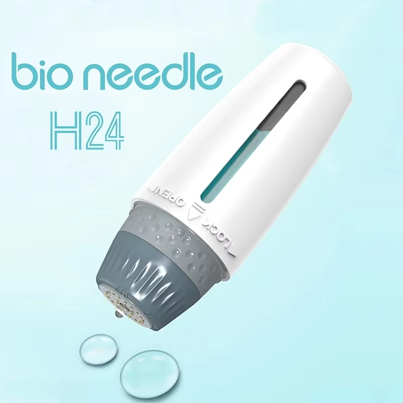 novo-dispositivo-de-beleza-para-uso-domestico-h24-ajustavel-com-microagulhamento-e-microcanalizacao-derma-stamp-bio-needle-24-pinos