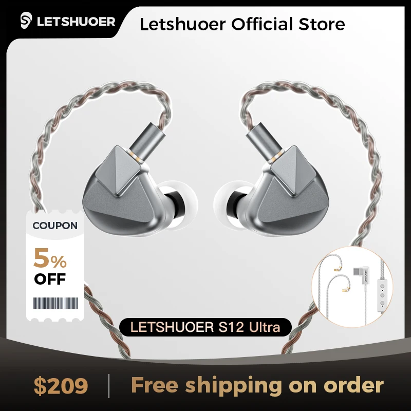 イヤホン letshuoer s12 : earphone Amazon.co.jp: LETSHUOER S12 インナーイヤー型イヤホン 14.8 mm 平面