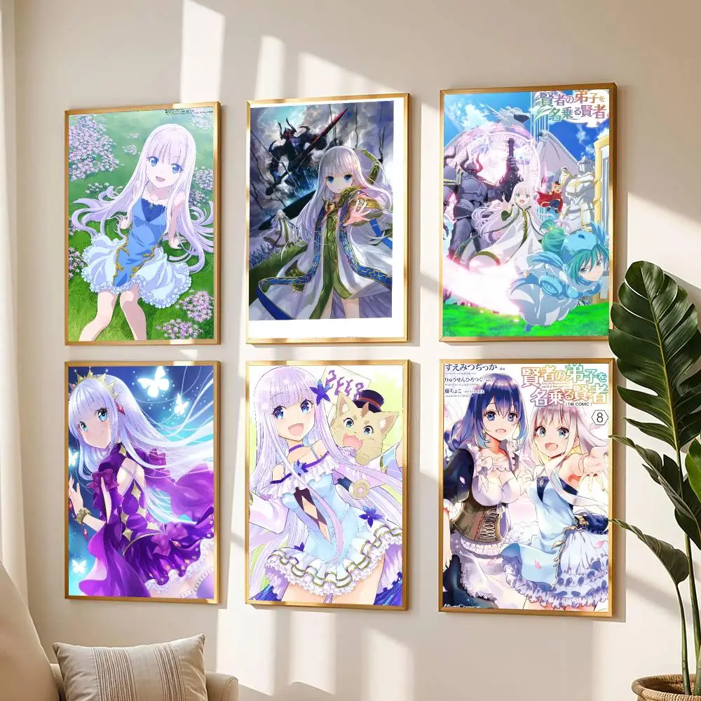 anime S-Professed Pupil Wise Man-N Poster Modern Wall Decal for Living Room Cafe Office Bar and Bedroom
