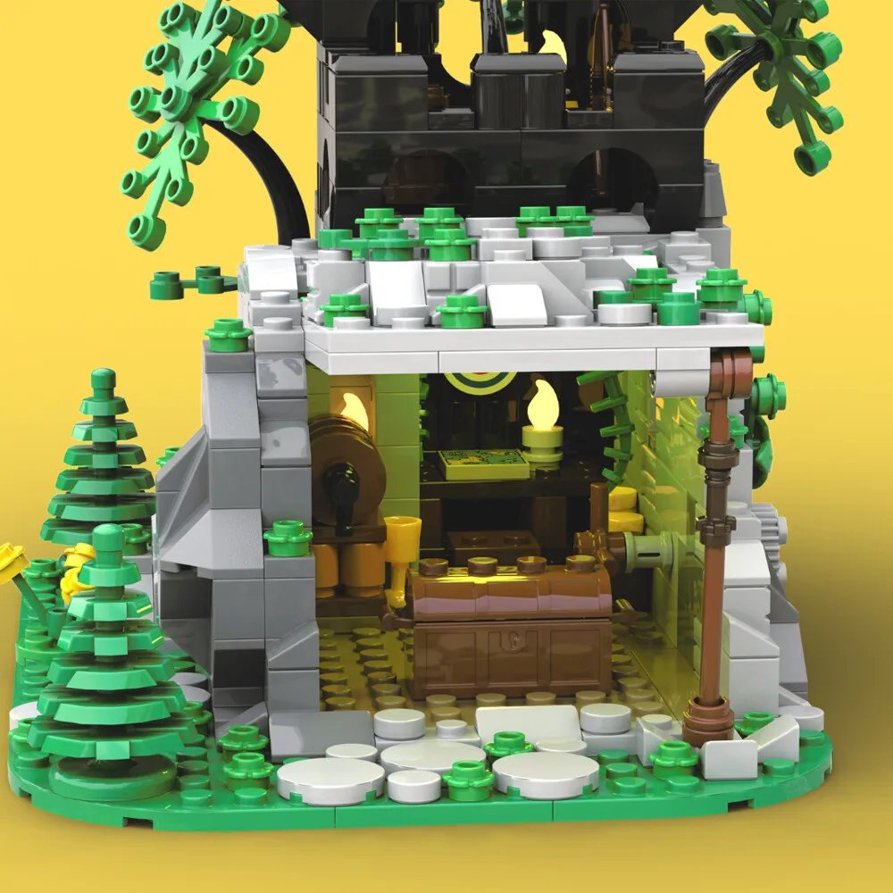 

ZITIANYOUBUILD MOC-128713 Outpost Castle Remake Model for Collection 647 Parts