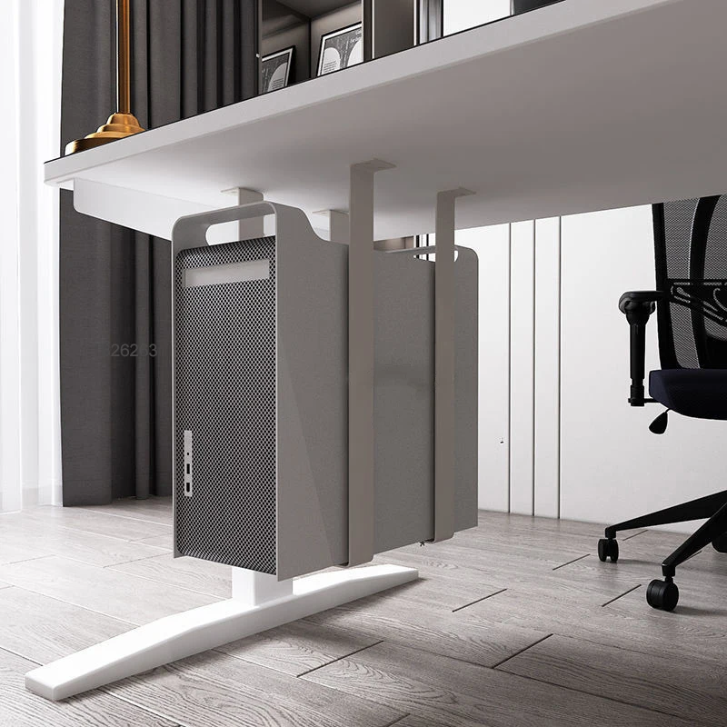 GD05 Universal PC Case Holder Under Desk Adjustable CPU Stand Lift Computer Mainframe Hanger Host Box Stand Bracket Rack