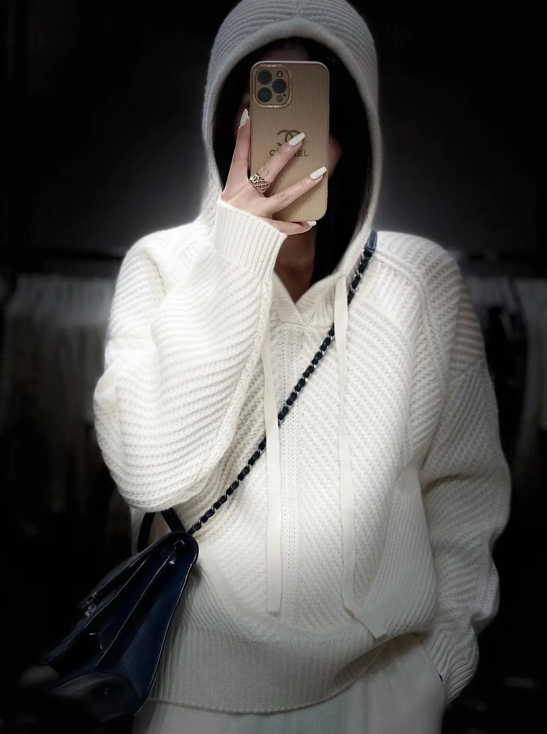 2022 autumn winter new fashion explosion hoodie 100% pure wool sweater pullover warm women